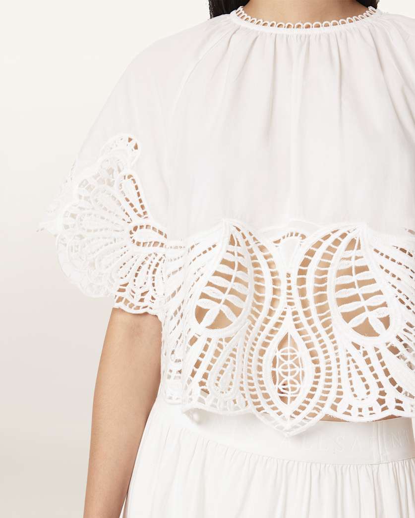 Femi Relaxed Fit Broderie Top
