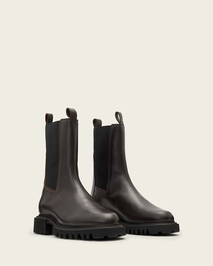 Hallie Leather Ankle Boots