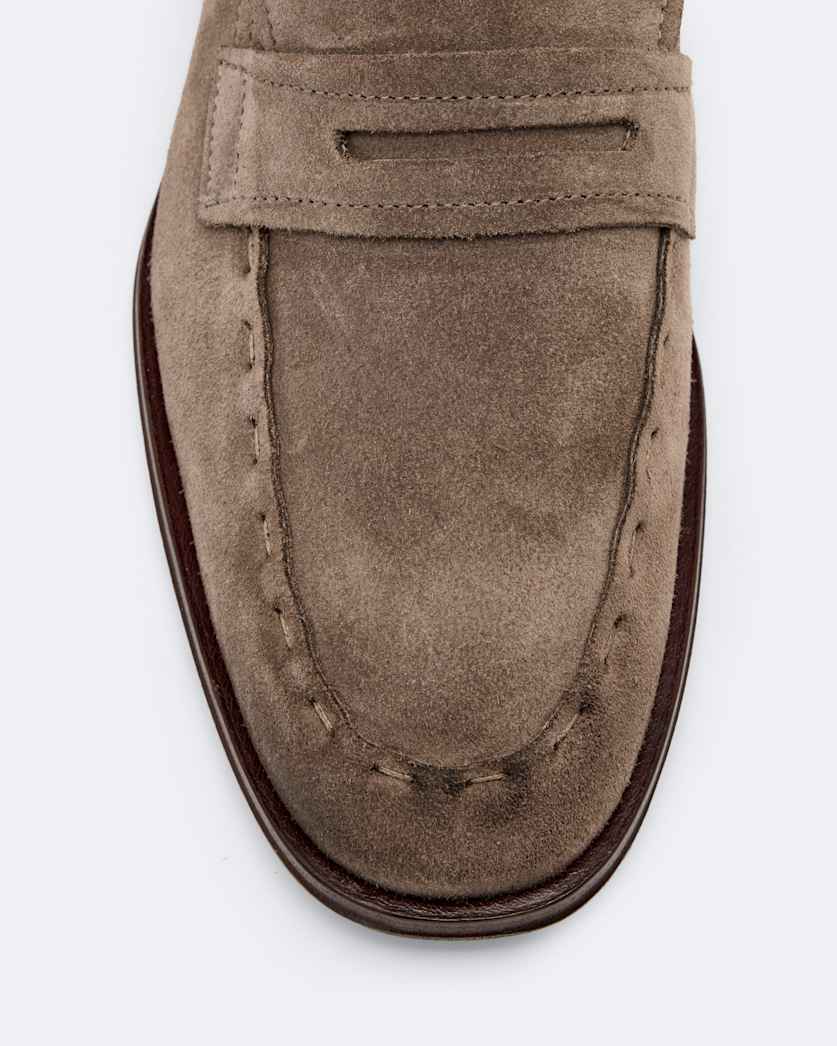 Jules Hand-Stitched Suede Loafers