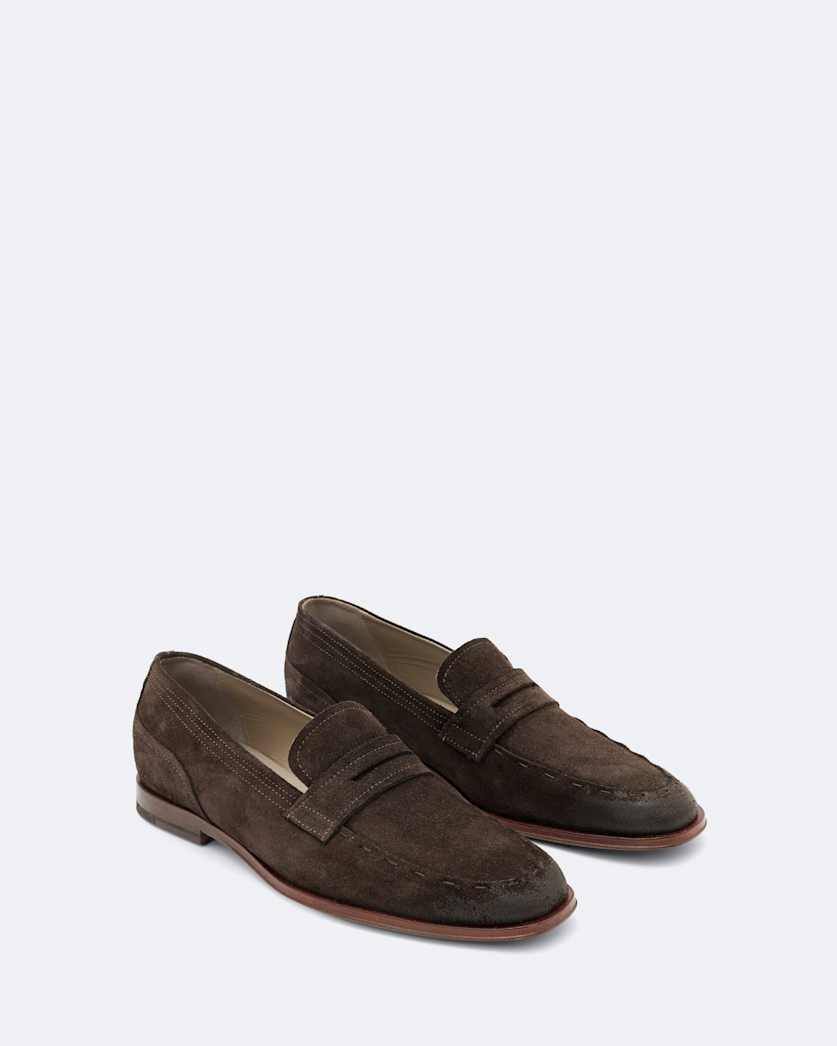 Jules Hand-Stitched Suede Loafers