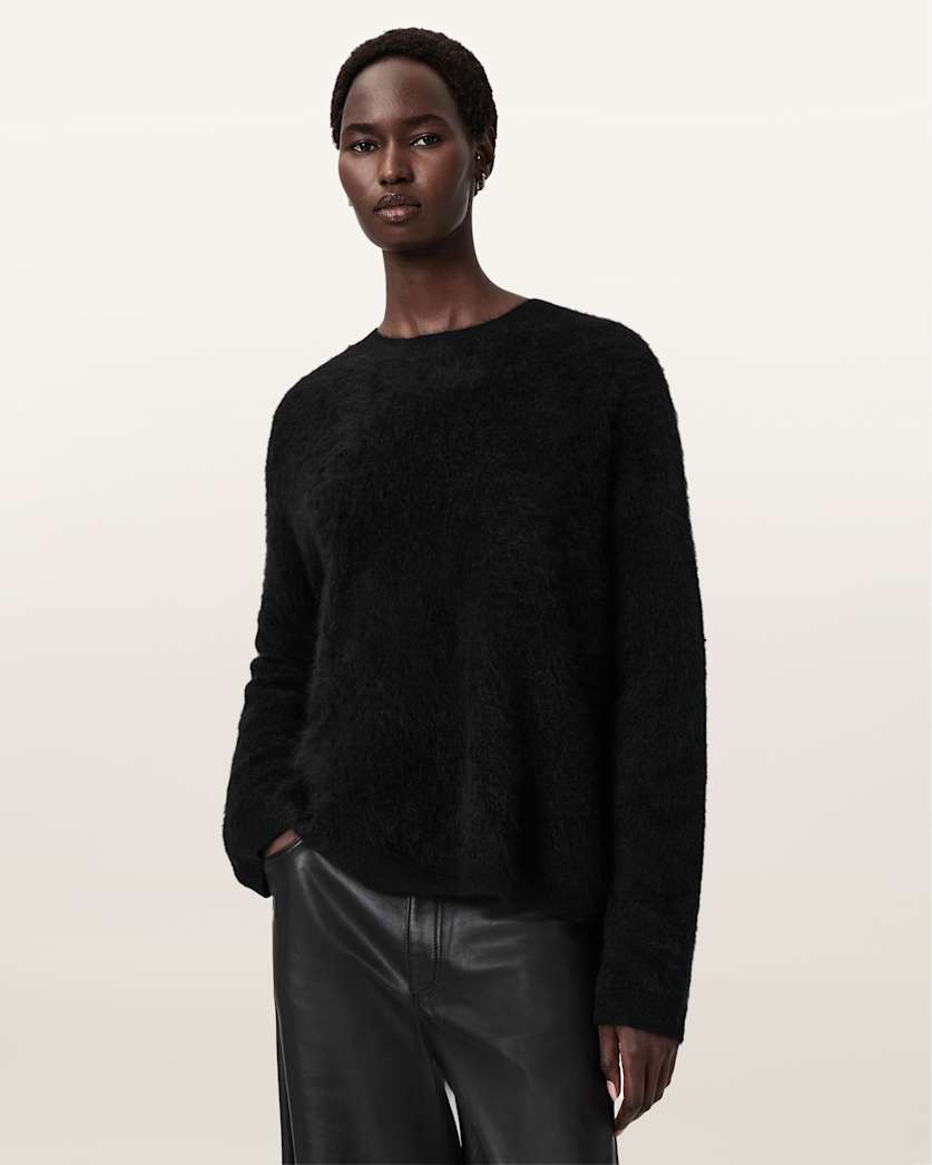 Rebel Brushed Cashmere Crew Neck Sweater
