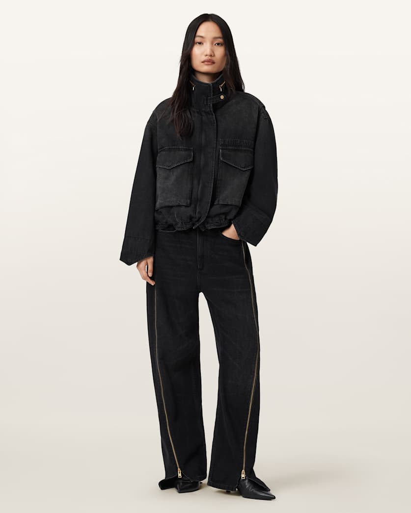 Clay Denim Cropped Jacket