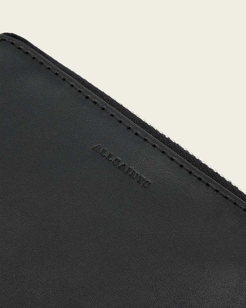 Lena Hex Zip Up Leather Wallet