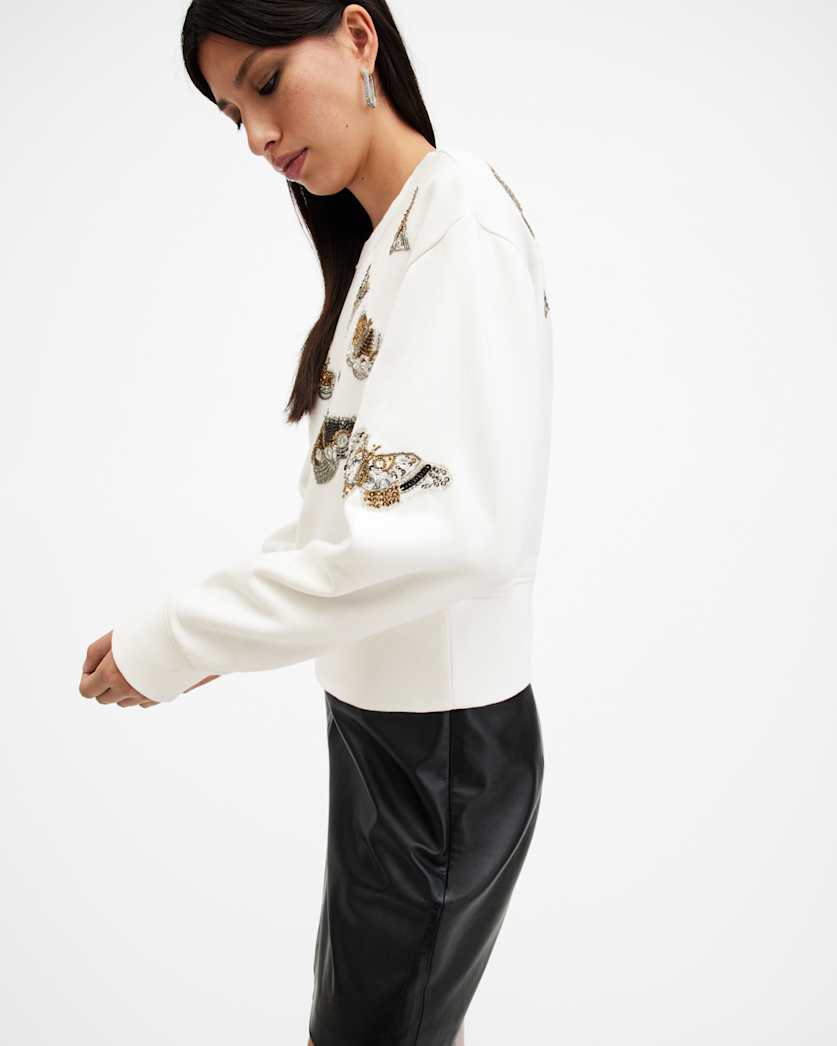 Separo Butterfly Embellished Sweatshirt