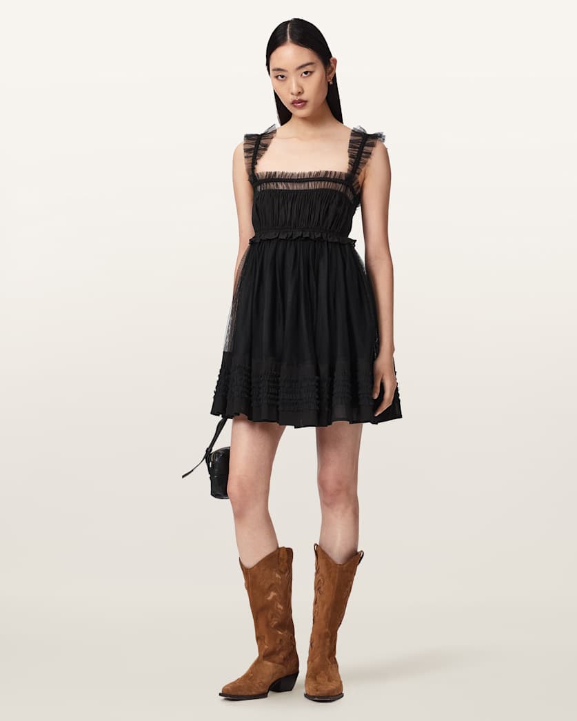 AllSaints Women's Angela Dress - Black - Size 6 UK/2 US