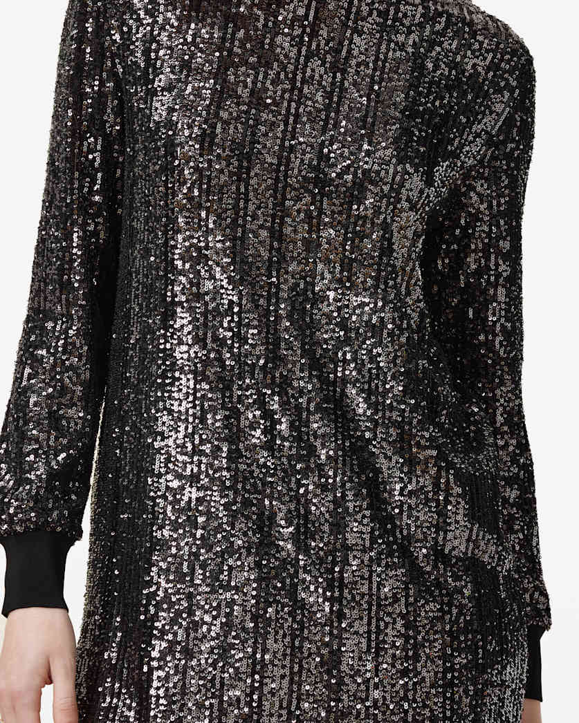 Solstice Long Sleeve Sequin Mini Dress