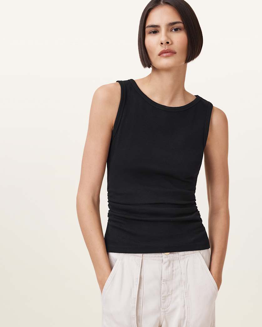 Katarina Boat Neck Slim Fit Tank Top