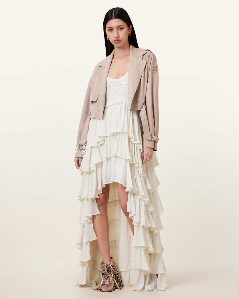 Cavarly Tiered Ruffle Maxi Dress