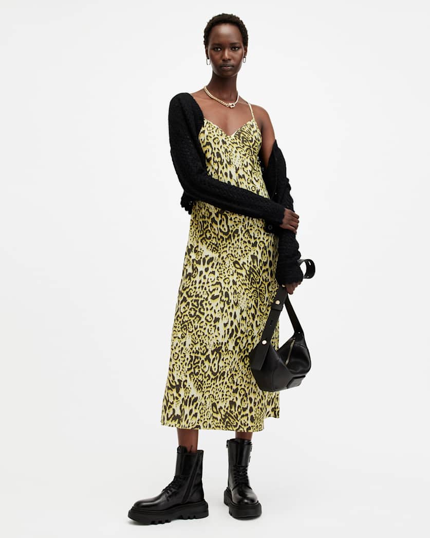 Bryony V-Neck Midi Slip Dress