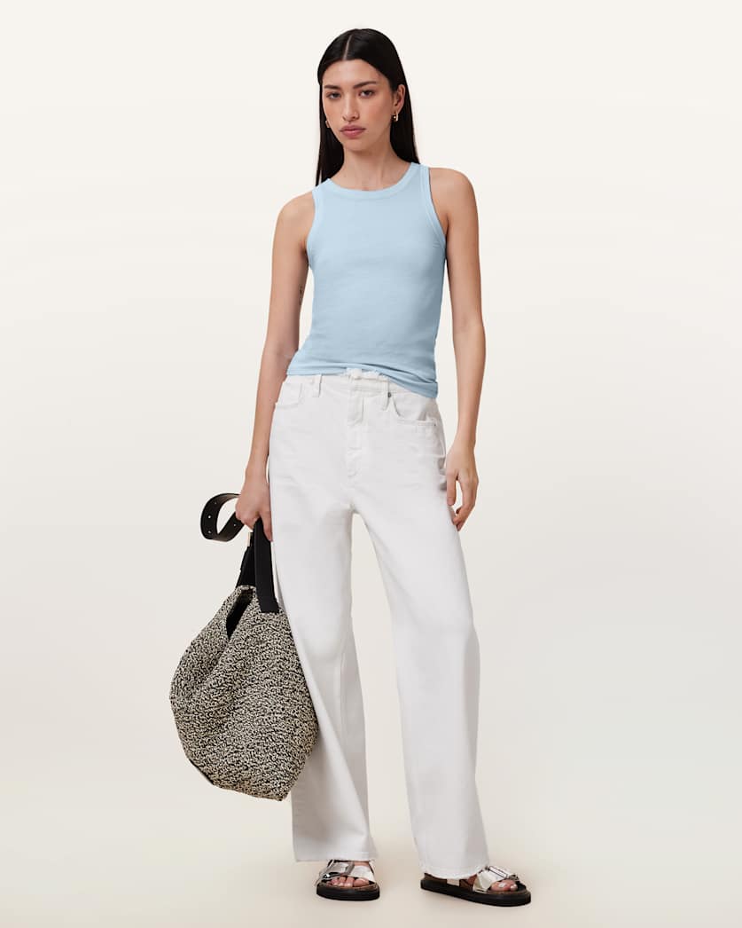 Rina Crew Neck Sleeveless Tank Top