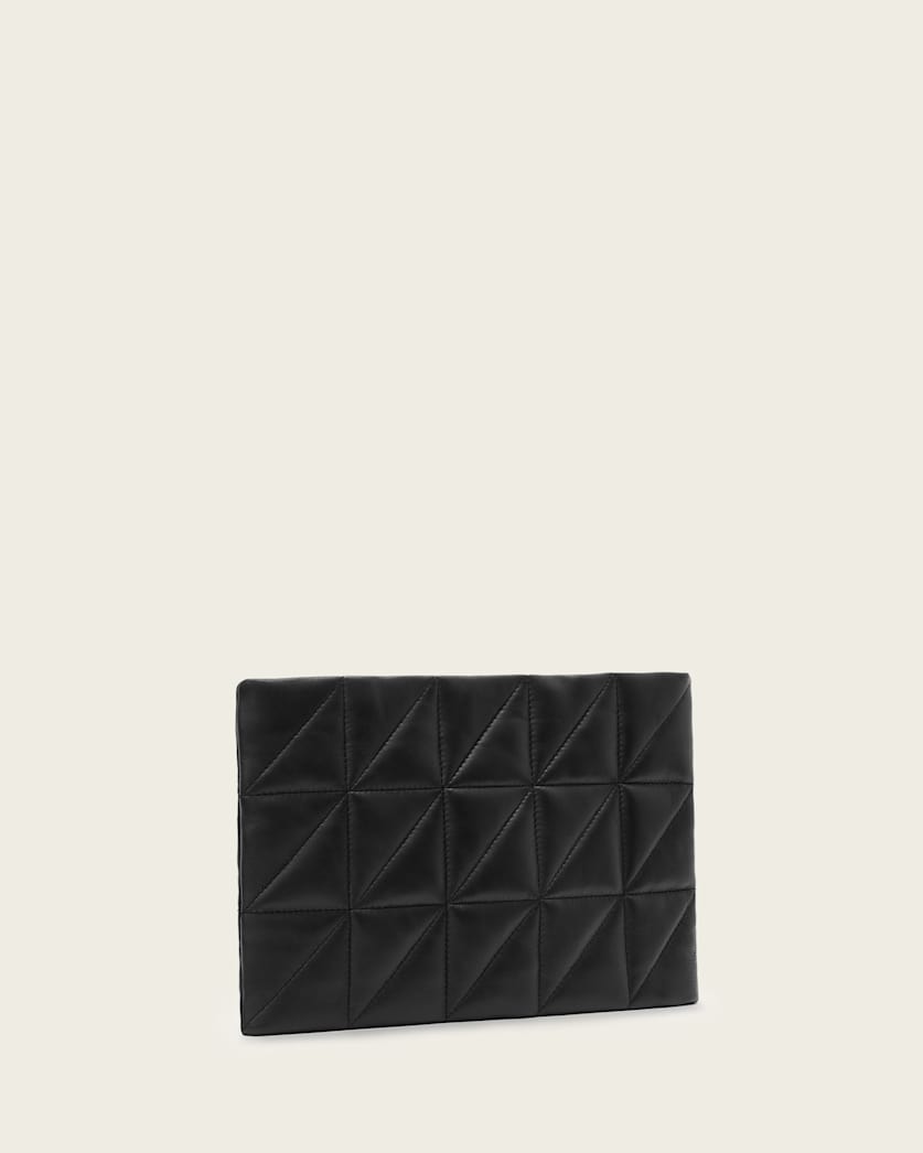 Bettina Leather Quilt Clutch Bag