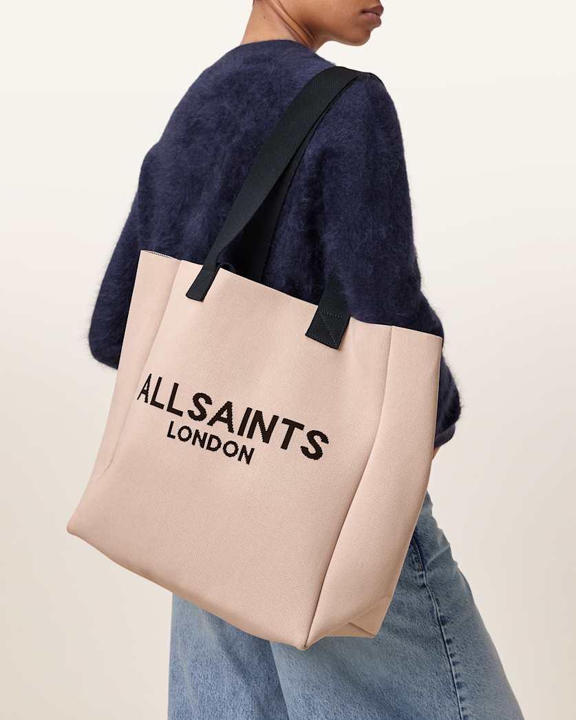 Izzy Large Logo Knitted Tote Bag