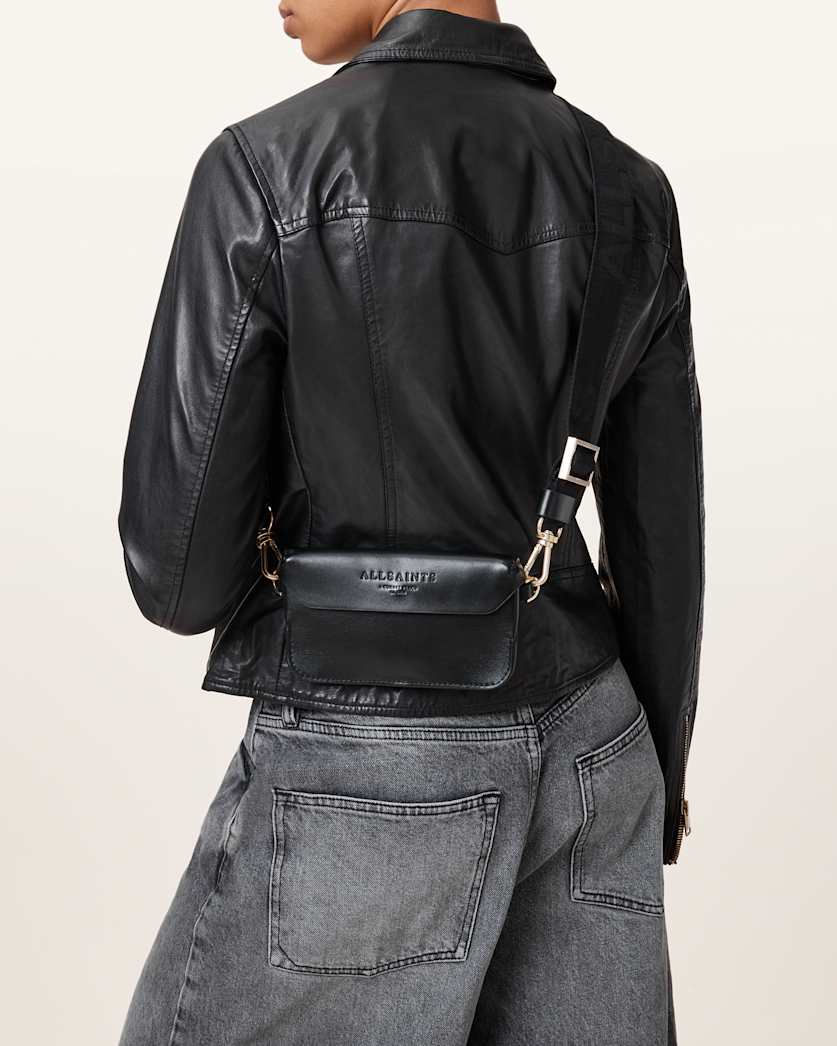 Zoe Adjustable Leather Crossbody Bag