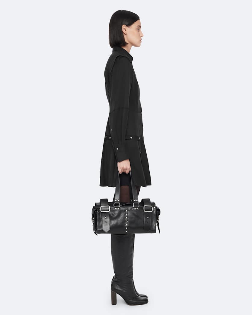 Artemis Silk-Blend Mini Shirt Dress