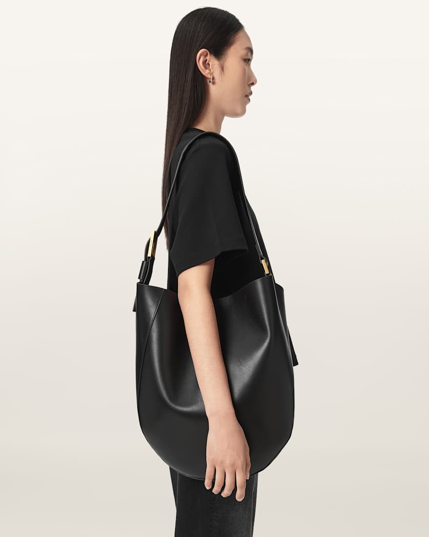 Luna Leather Hobo Shoulder Bag