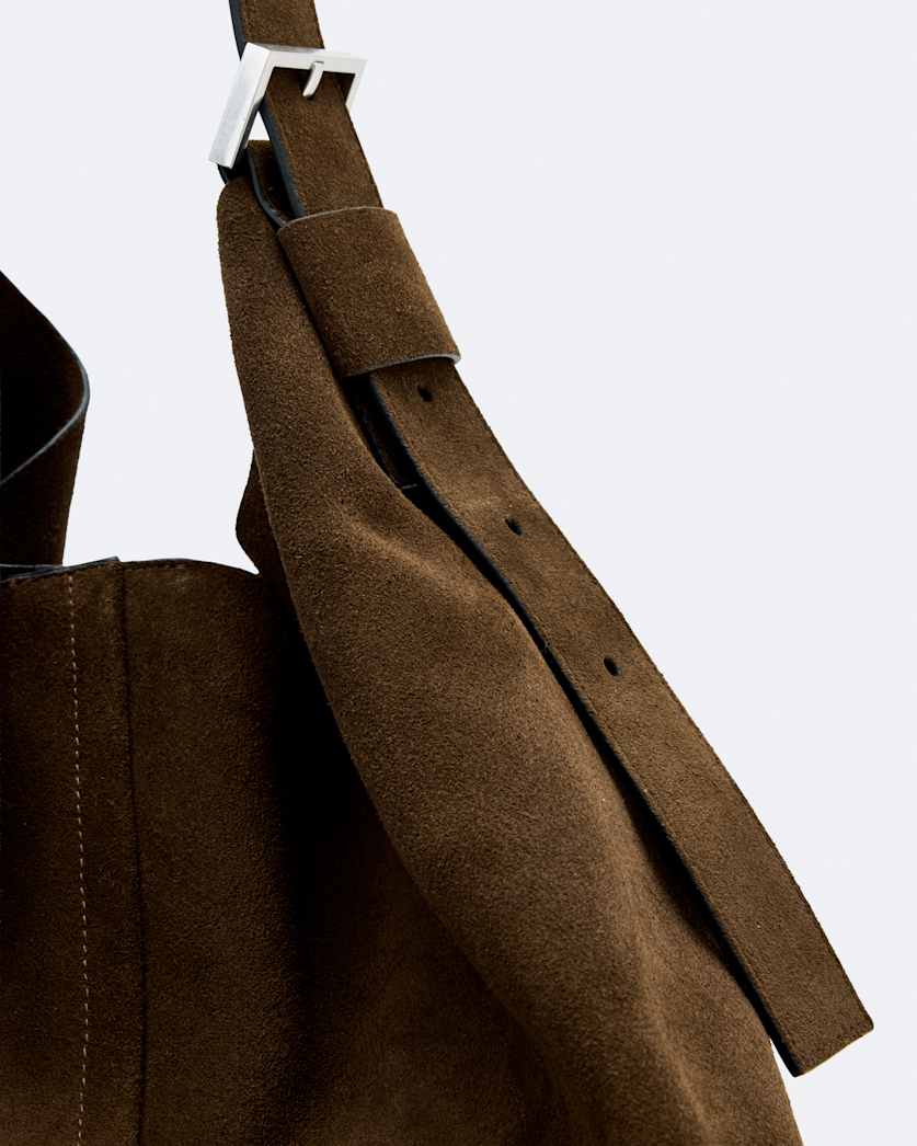 Asha Suede Shoulder Bag