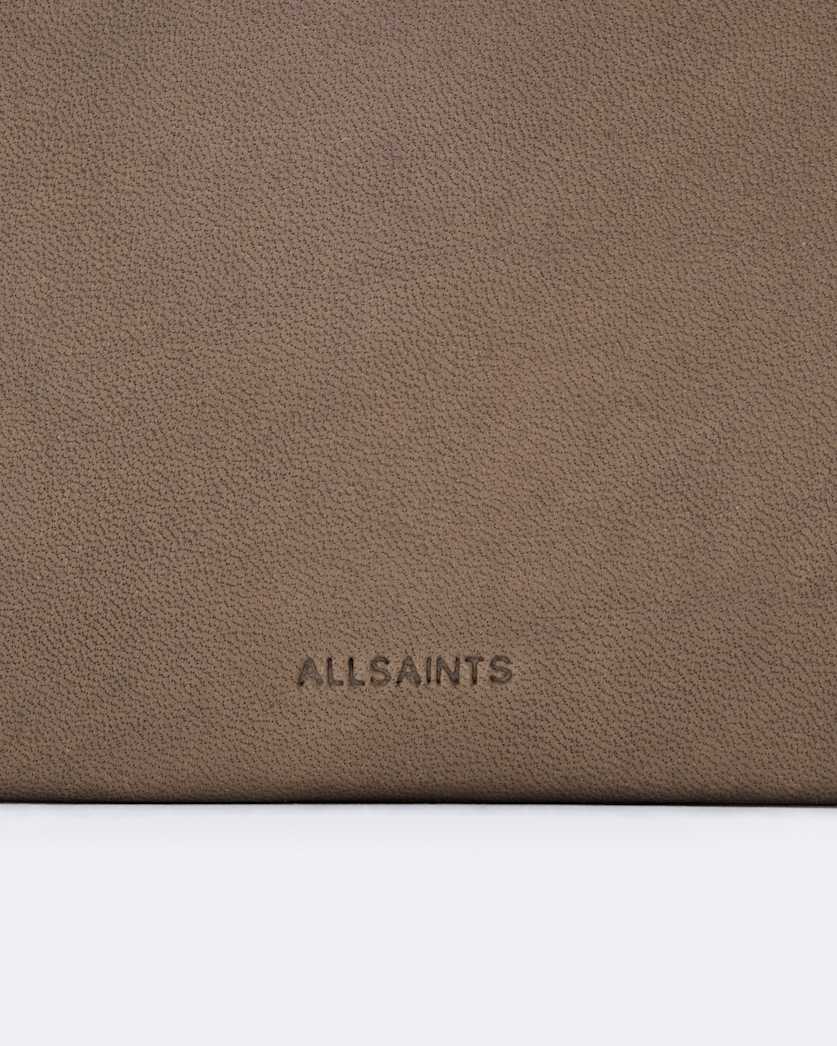 Pinked edge leather continental wallet