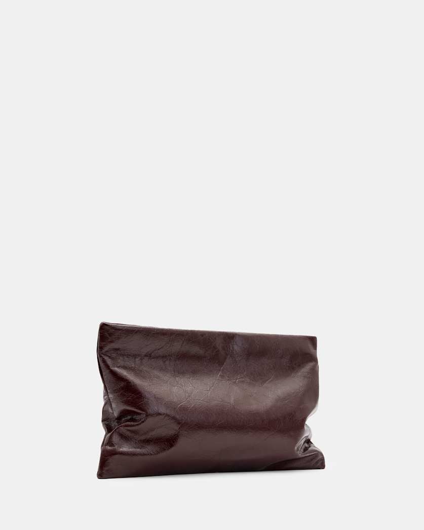 Bettina Leather Clutch Bag