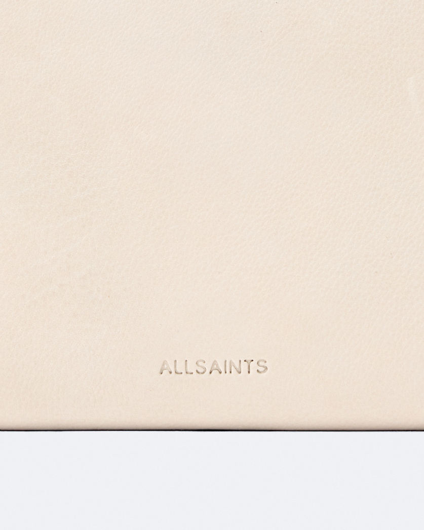 Pinked edge leather continental wallet