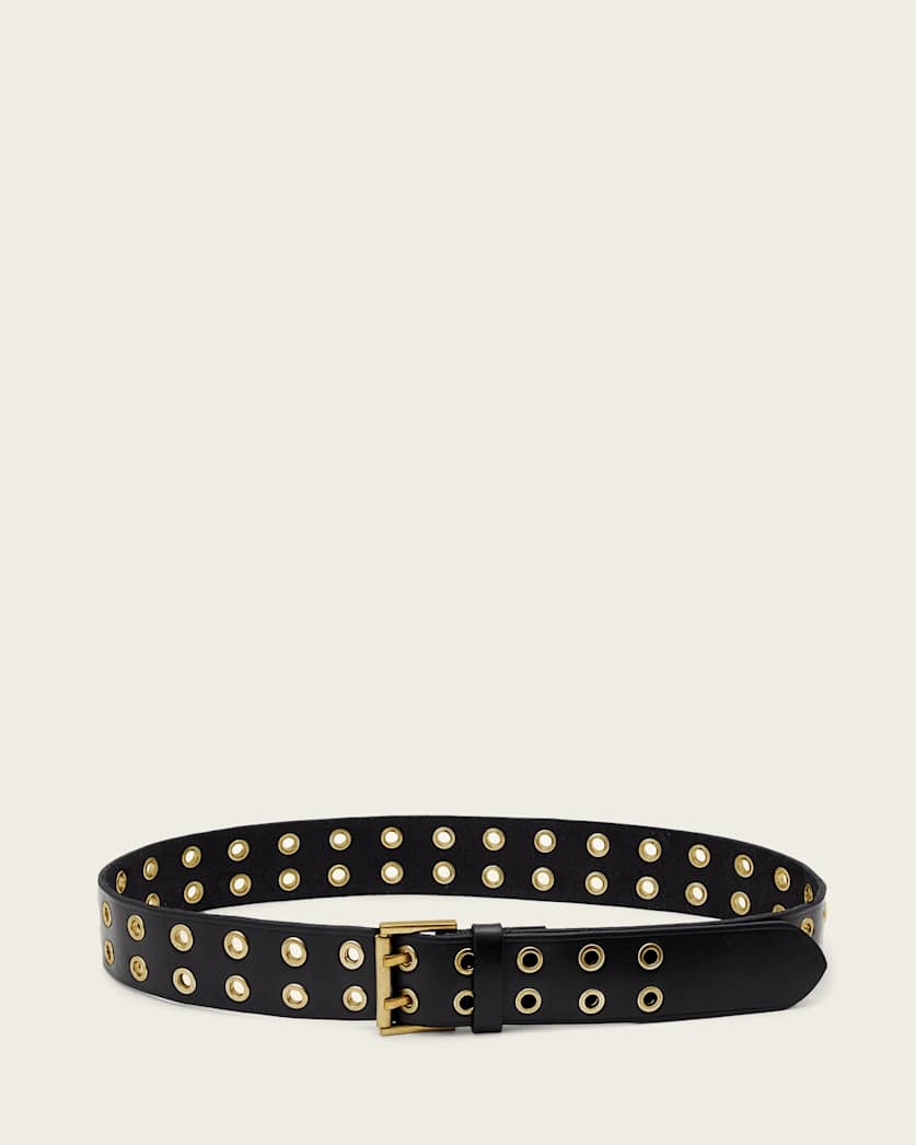 Nyla Double Eyelet Leather Belt