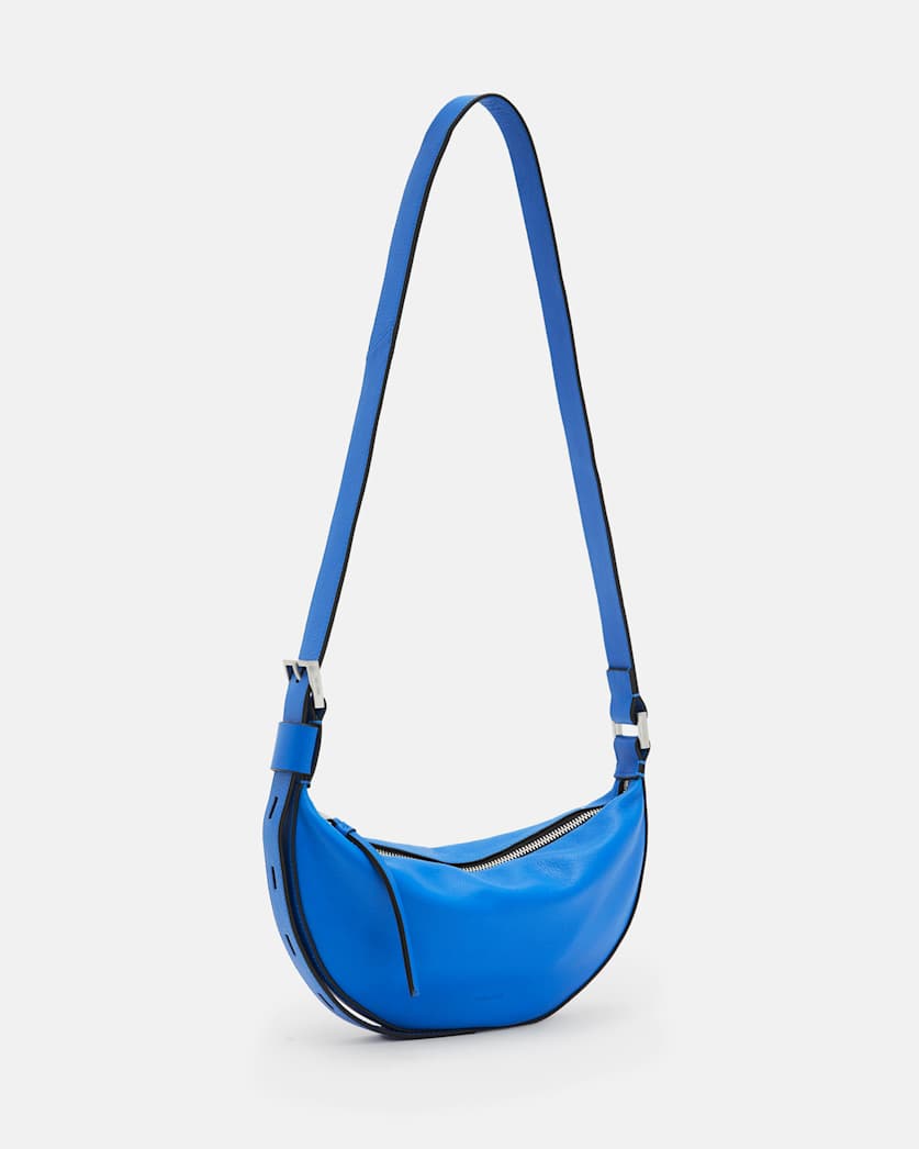 Half Moon Leather Crossbody Bag