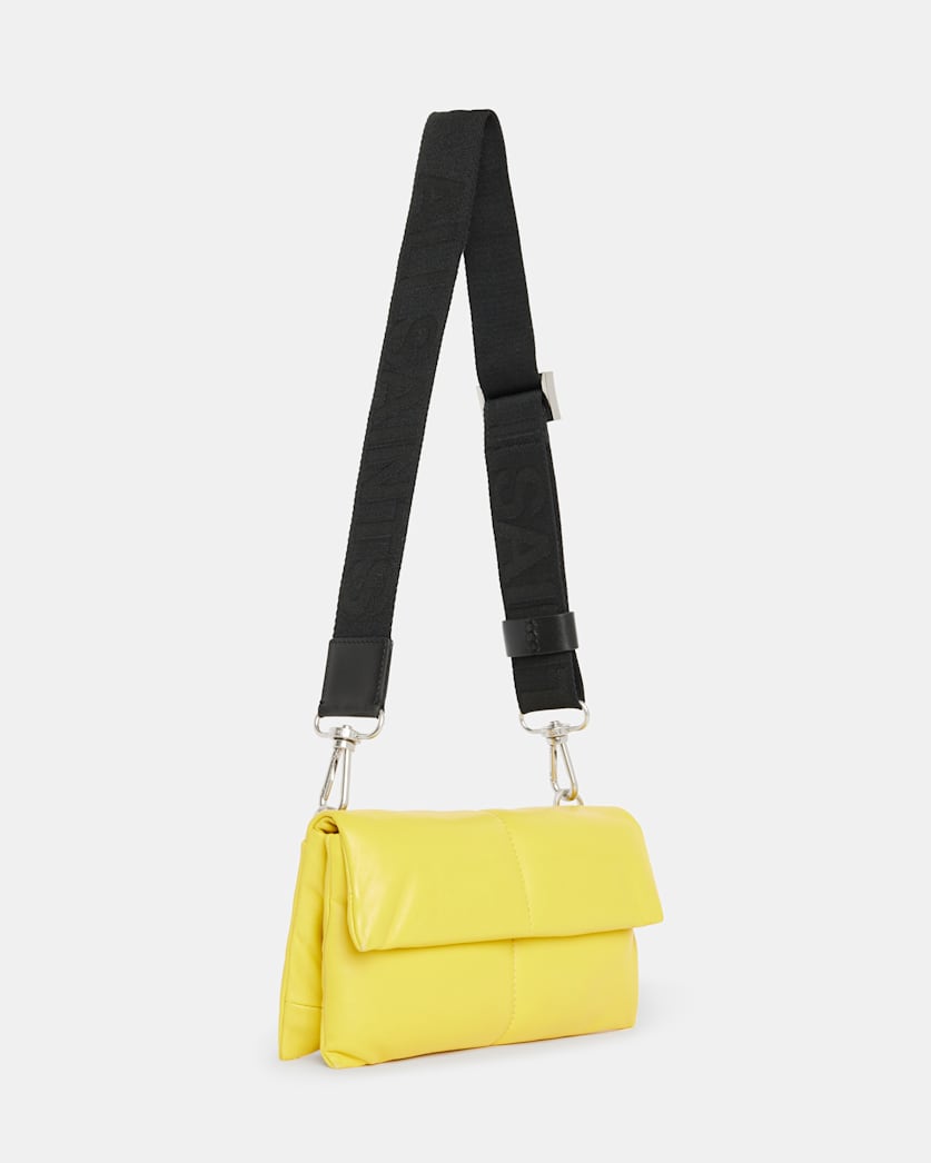 Ezra Leather Quilted Crossbody Bag