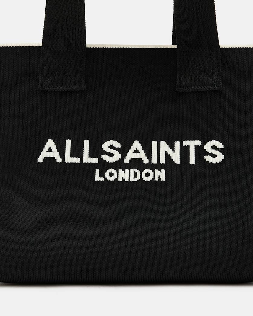 Izzy Logo Print Knitted Mini Tote Bag