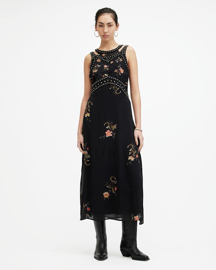 Jessie Tanana Floral Print Maxi Dress