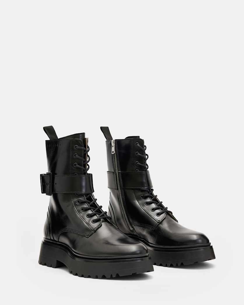 Onyx Leather Boots