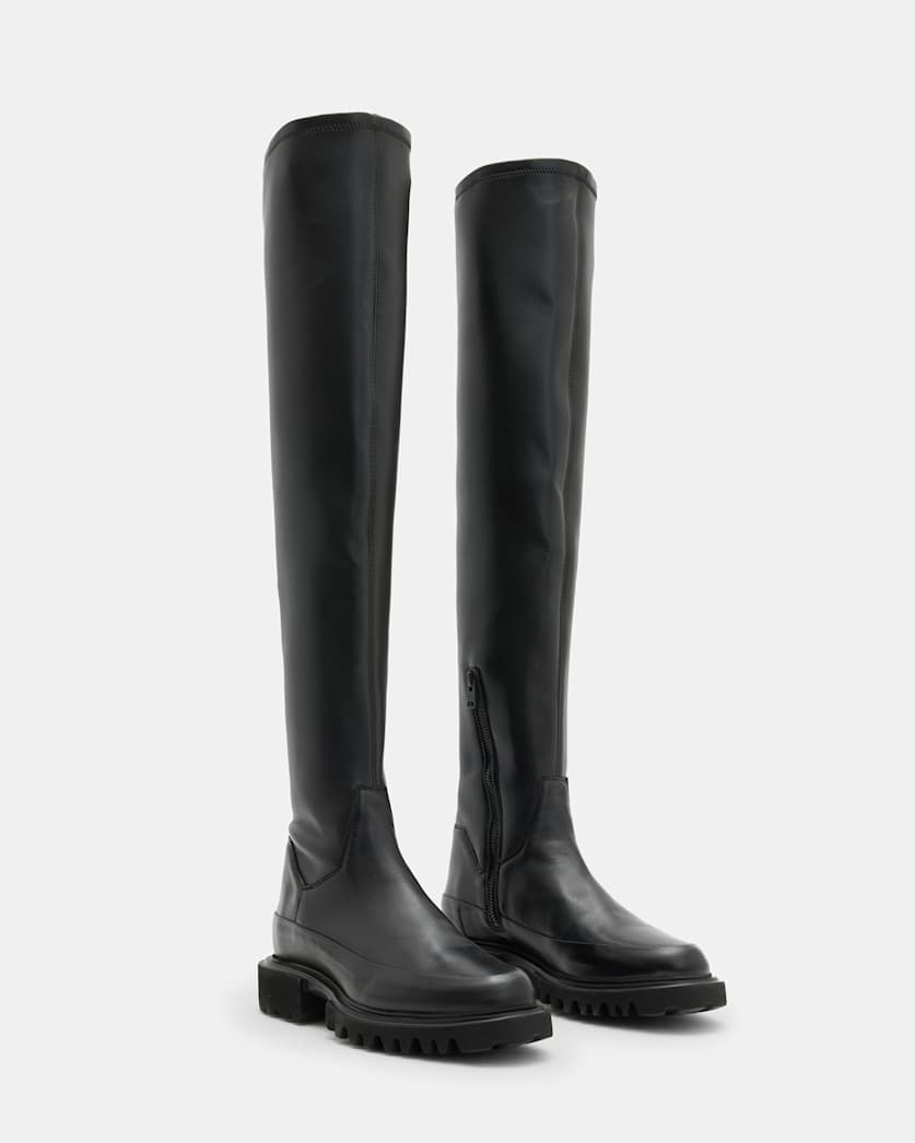 Leona Over The Knee Leather Boots