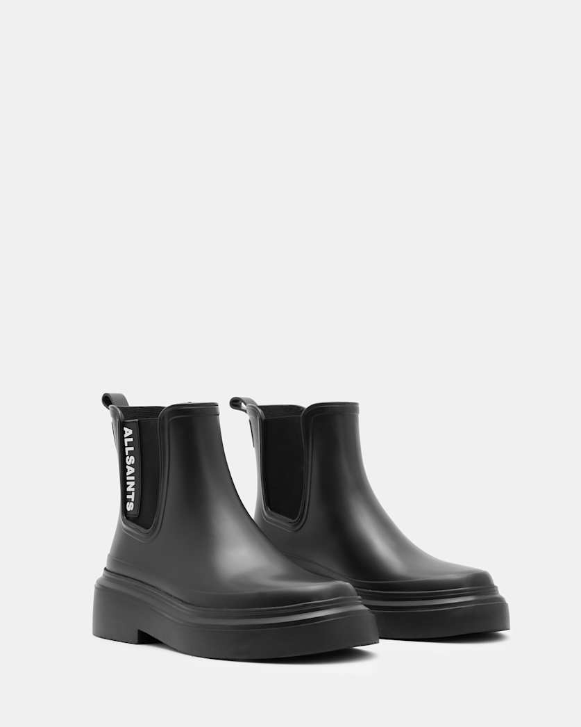 Hetty Logo Rubber Ankle Boots