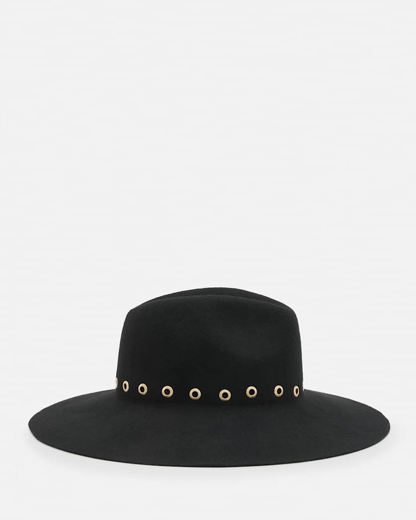 Whitley Textured Eyelet Wool Fedora