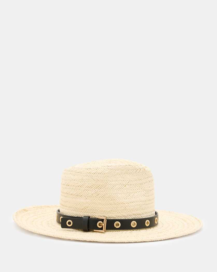 Delilah Straw Fedora Eyelet Hat