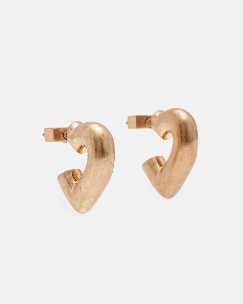 Carys Gold-Tone Heart Earrings