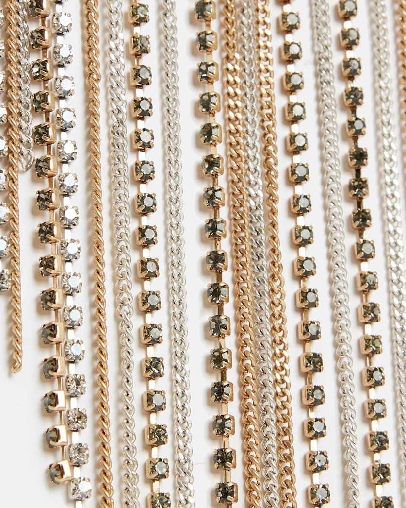 Katryna Fringed Multi Tonal Necklace