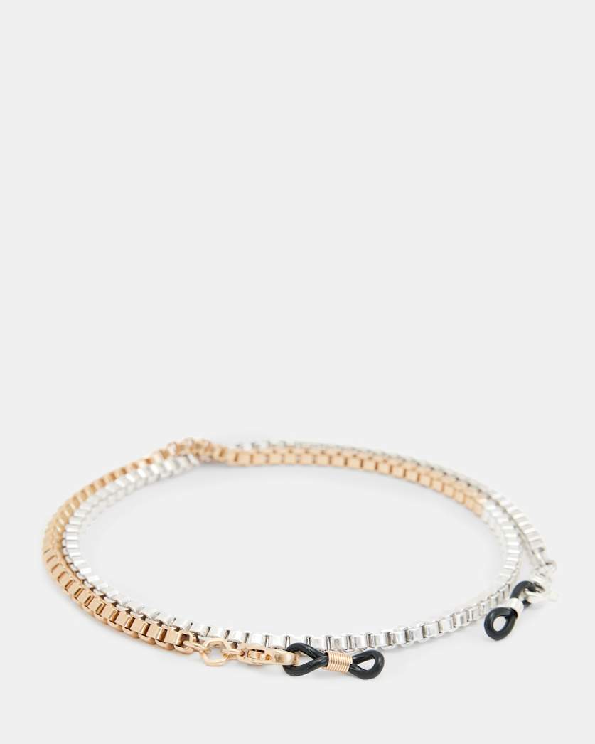 Two Tone Box Glasses Chain