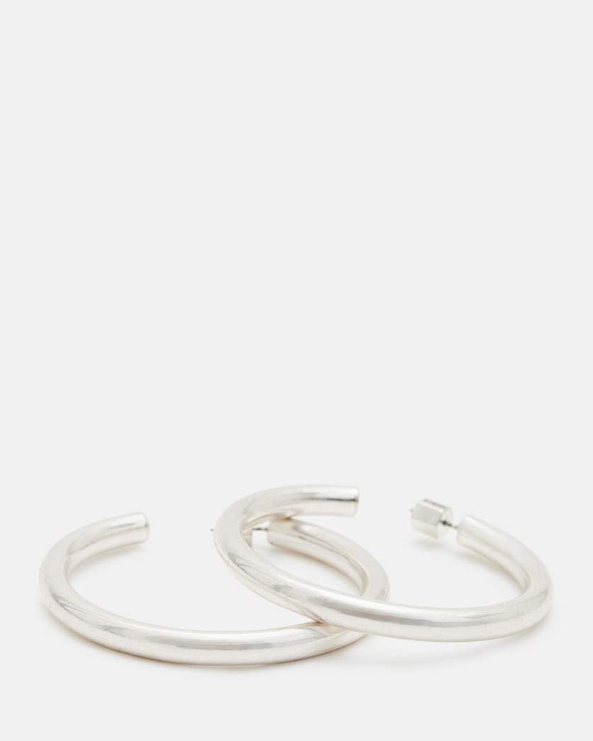 Claudette Large Tubular Hoop Earrings