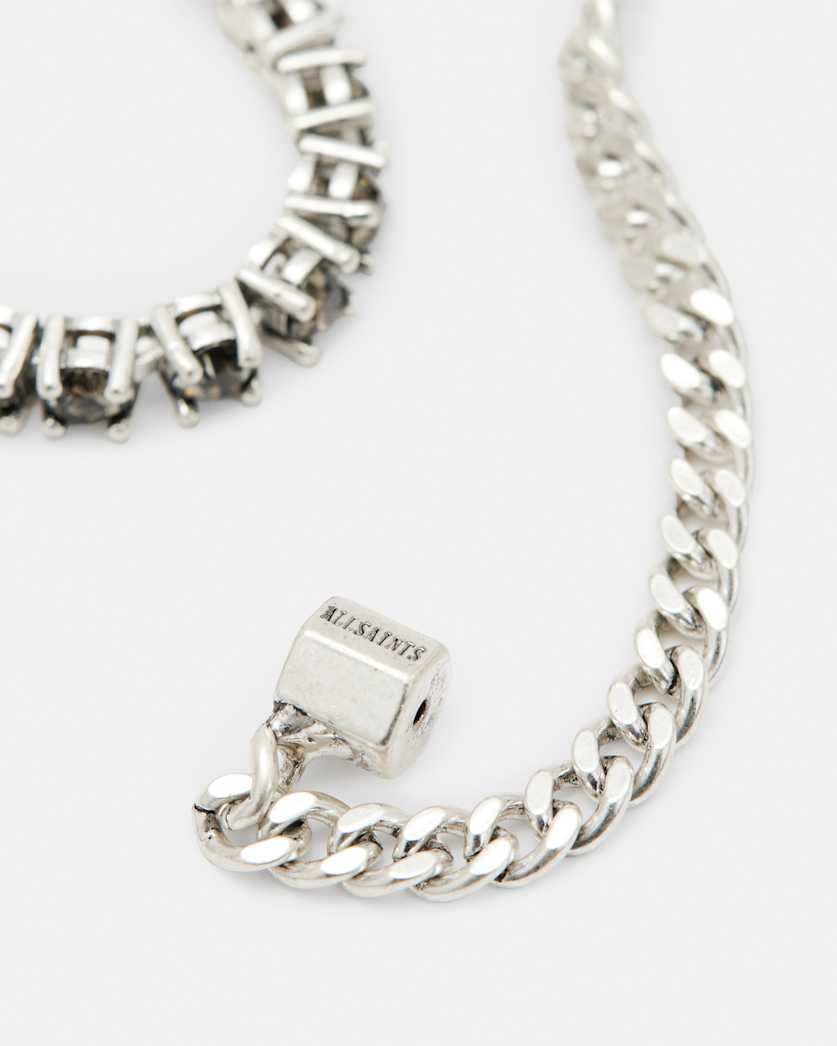 Della Crystal Curb Chain Earrings