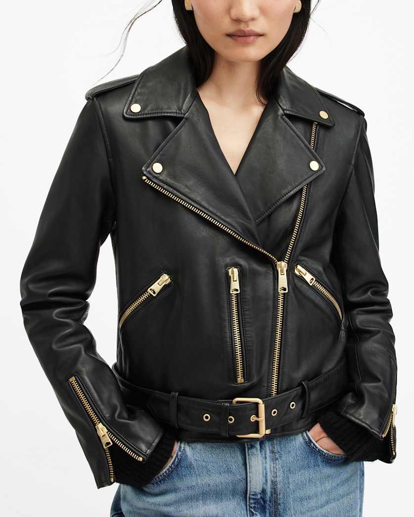 Balfern Leather Biker Jacket