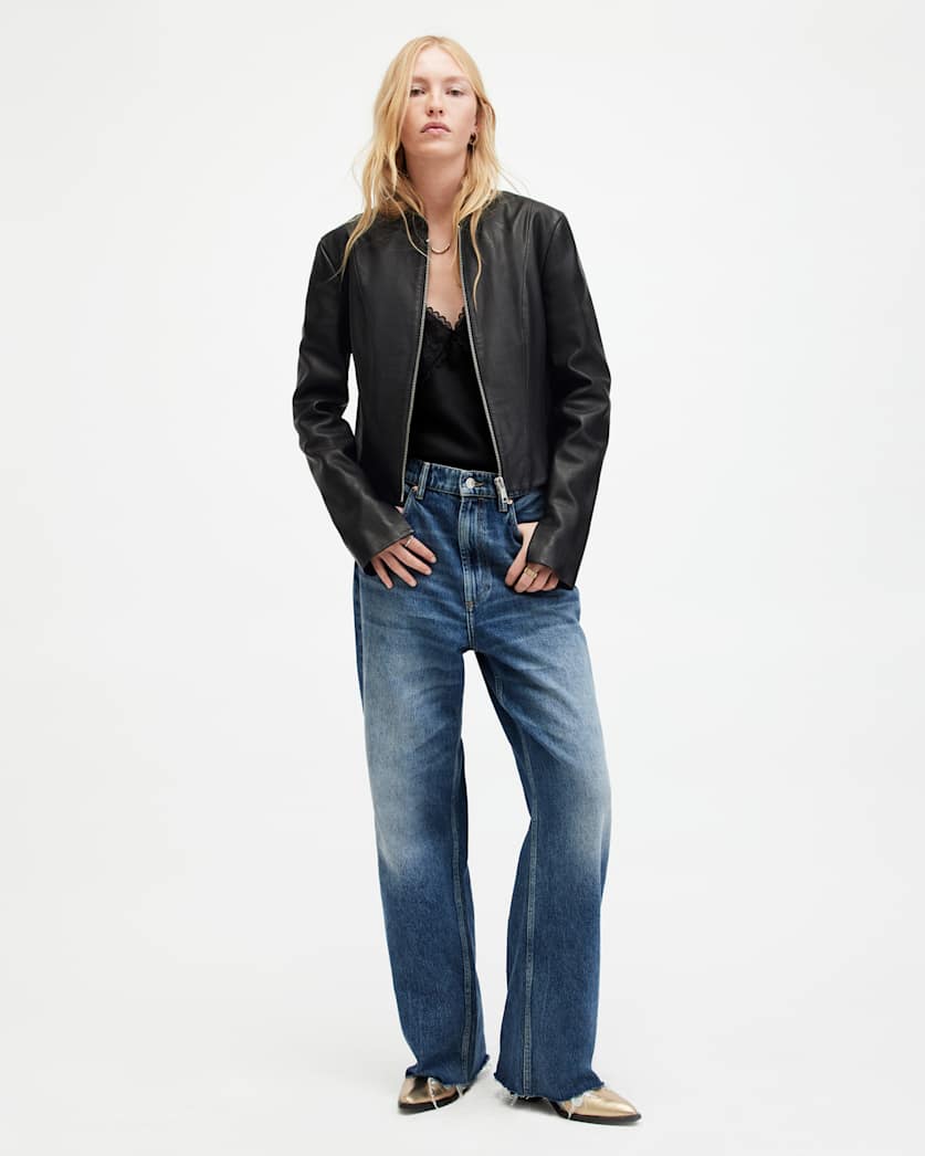 Sadler Slim Fit Leather Jacket