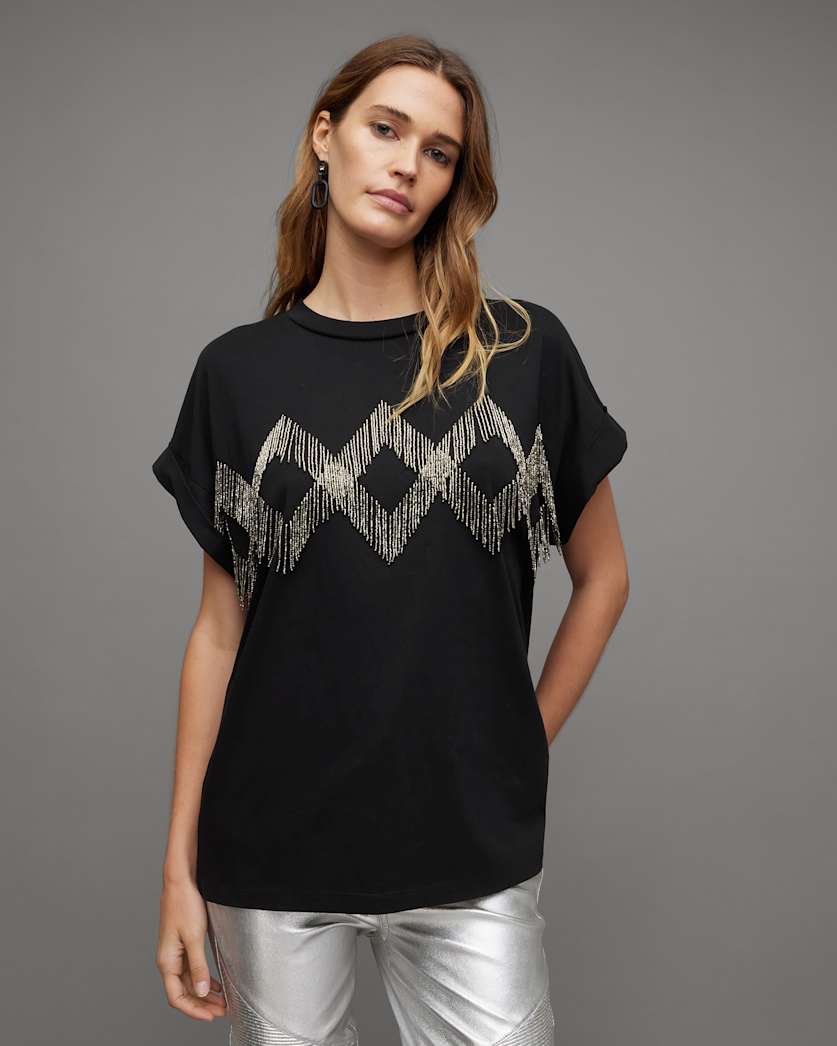 Zaniah Embellished Tassel Imogen T-Shirt