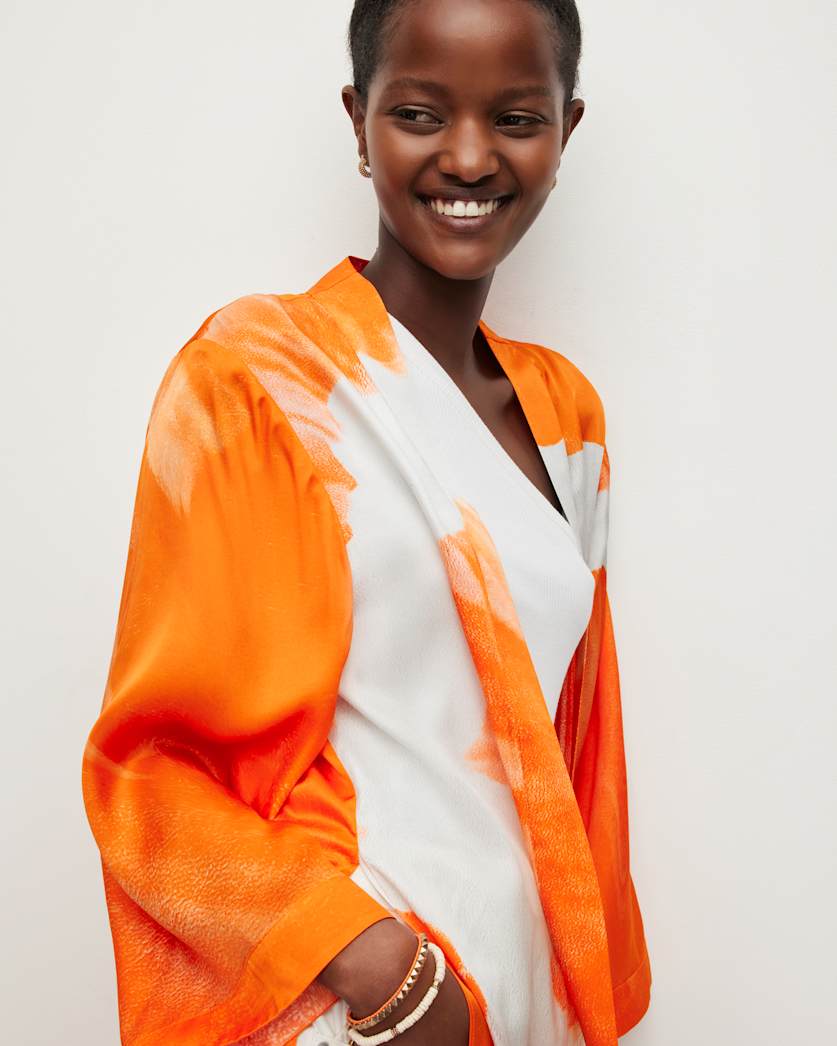 Carine Mariana Silk Blend Kimono