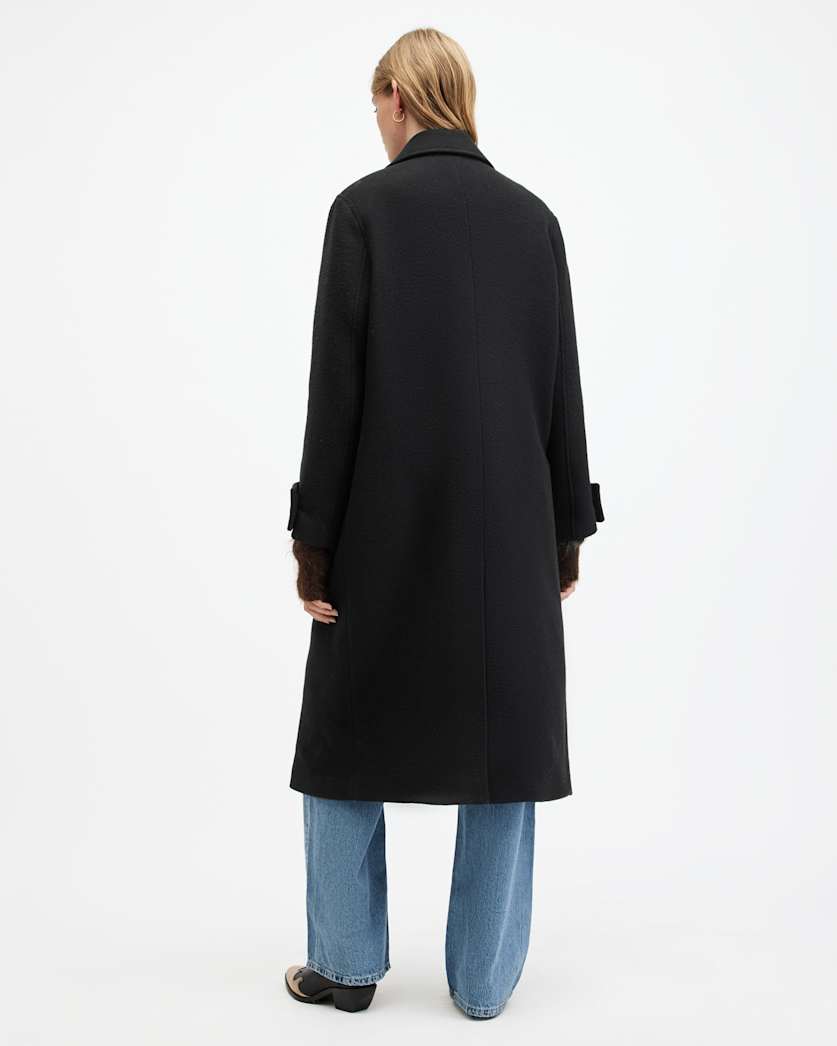 Mabel Double Breasted Long Line Coat