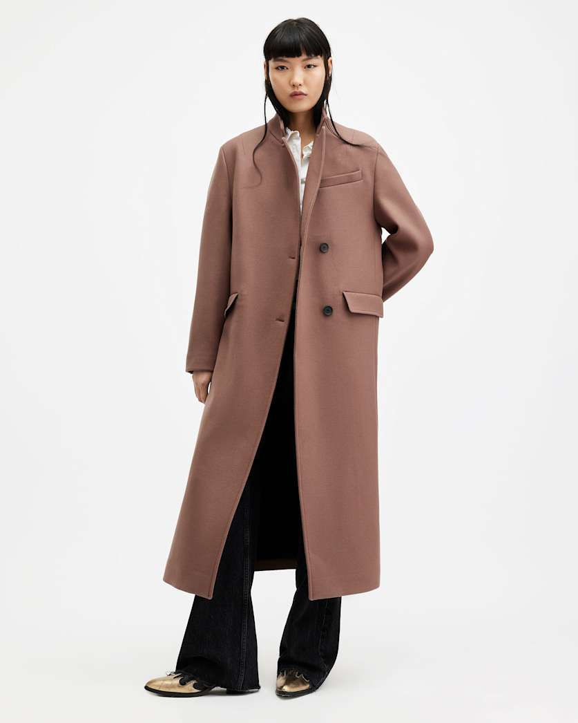James Wool Blend Maxi Length Coat