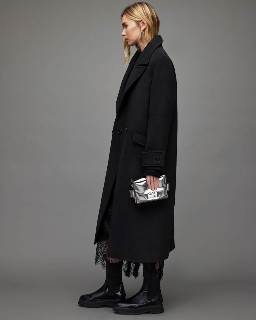 Mabel Oversized Wool Blend Long Coat