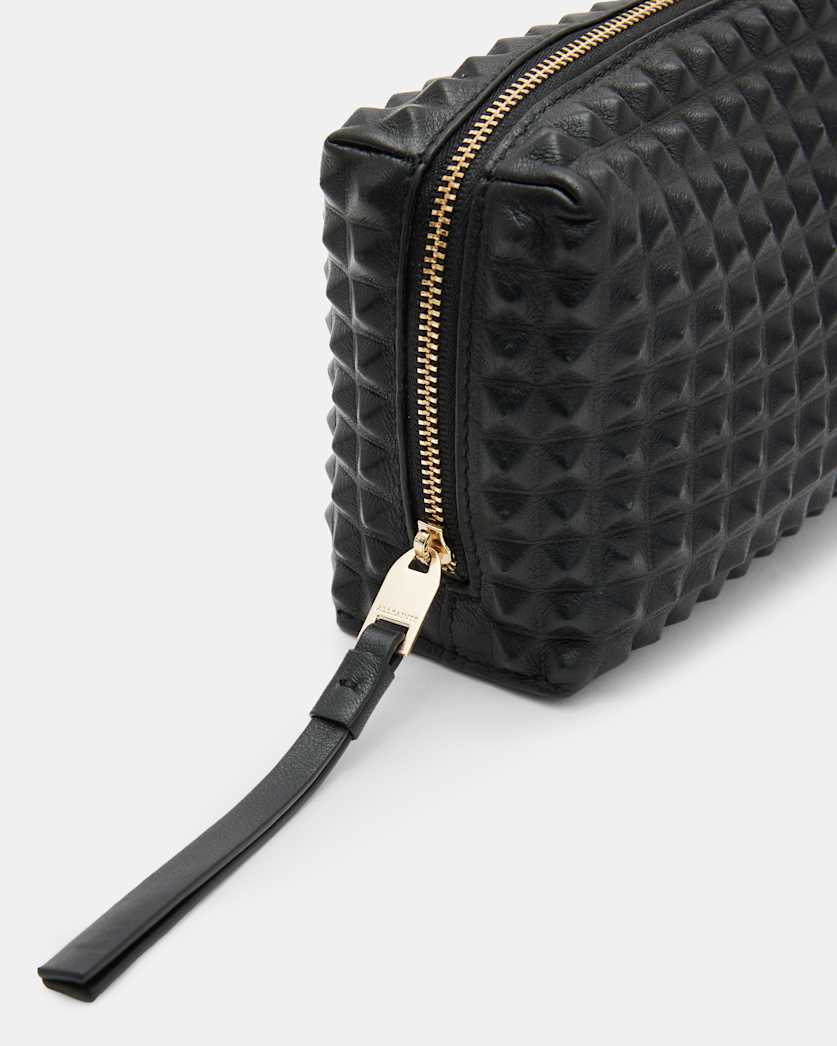 Elliotte Studded Leather Pouch Bag