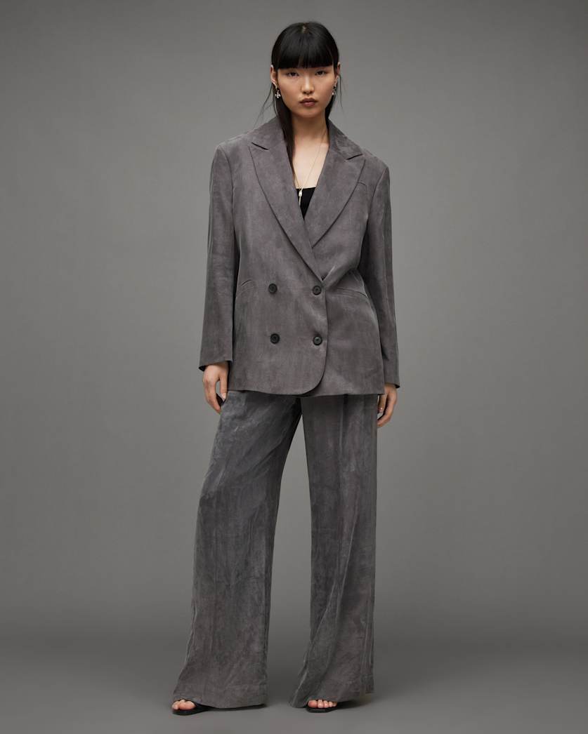 Elle Double Breasted Lightweight Blazer