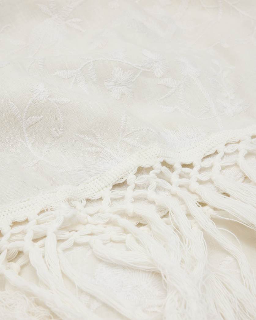 Otto Embroidered Ruana Scarf