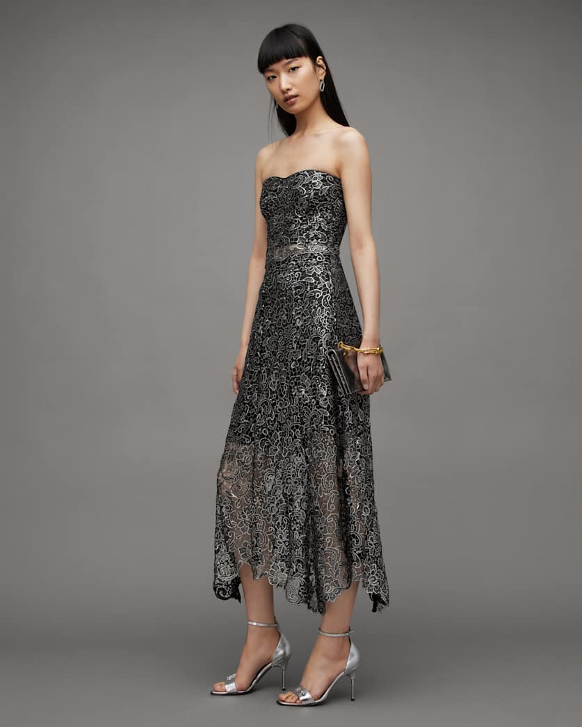 Camila Broderie Midi Skirt