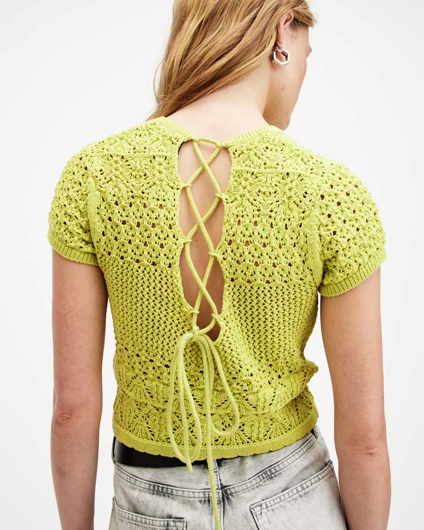 Briar Crochet Knitted Slim Fit Top